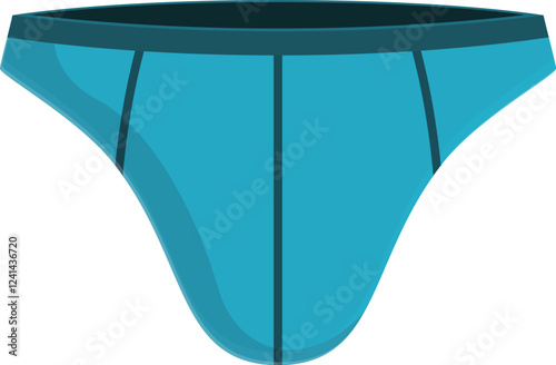 Comfortable light blue briefs providing support and style for men's underwear needs
