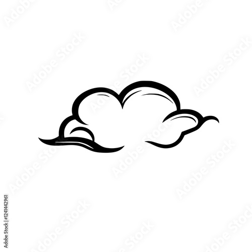 Cloud Vector Graphic: A Simple, Elegant Nature Design