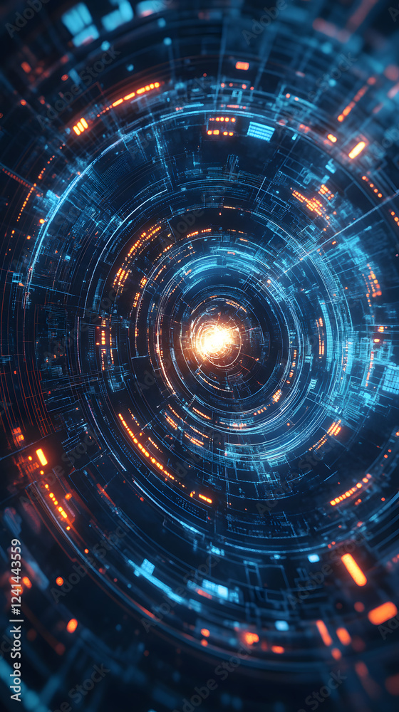 Futuristic glowing symbols generated by AI with intricate digital patterns. Futuristic glowing symbols generated by AI with intricate digital patterns.