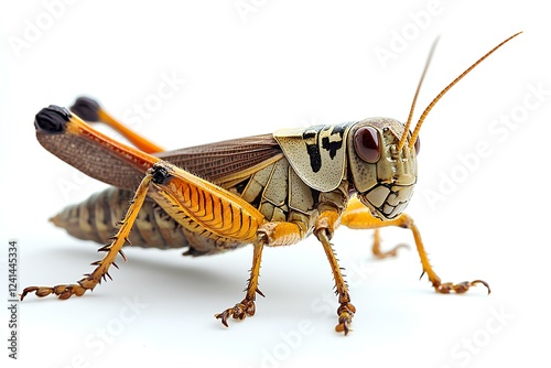 a locust isolated on white background 