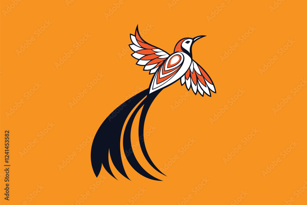 Fototapeta premium vector illustration of a bird