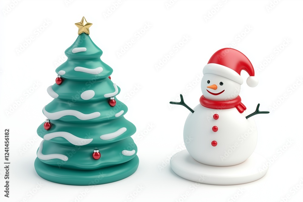 3d cartoon christmas theme product presentation podium 3d cartoon christmas theme product presentation podium