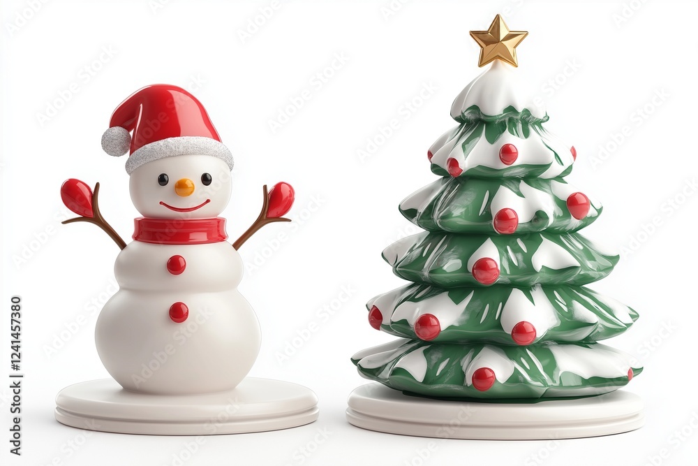 3d cartoon christmas theme product presentation podium 3d cartoon christmas theme product presentation podium