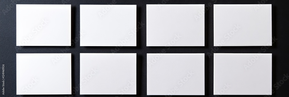 Blank White Squares on Dark Background - Modern Minimalist Design Blank White Squares on Dark Background - Modern Minimalist Design