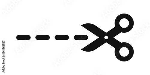 Scissors icon. Cutting symbol. Vector illustration.