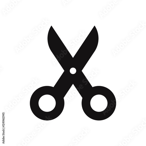 Scissors icon. Cutting symbol. Vector illustration.
