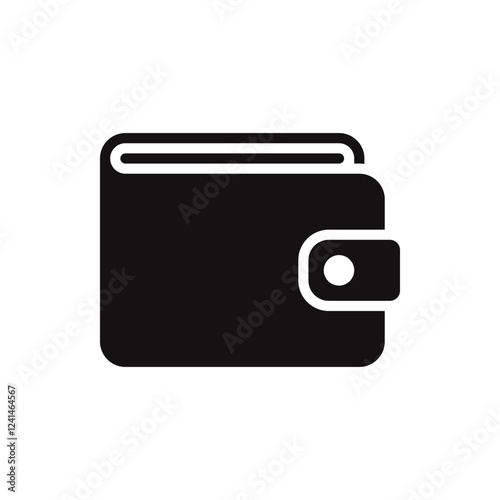 Wallet icon. Sign for mobile concept and web design. Vector illustration.