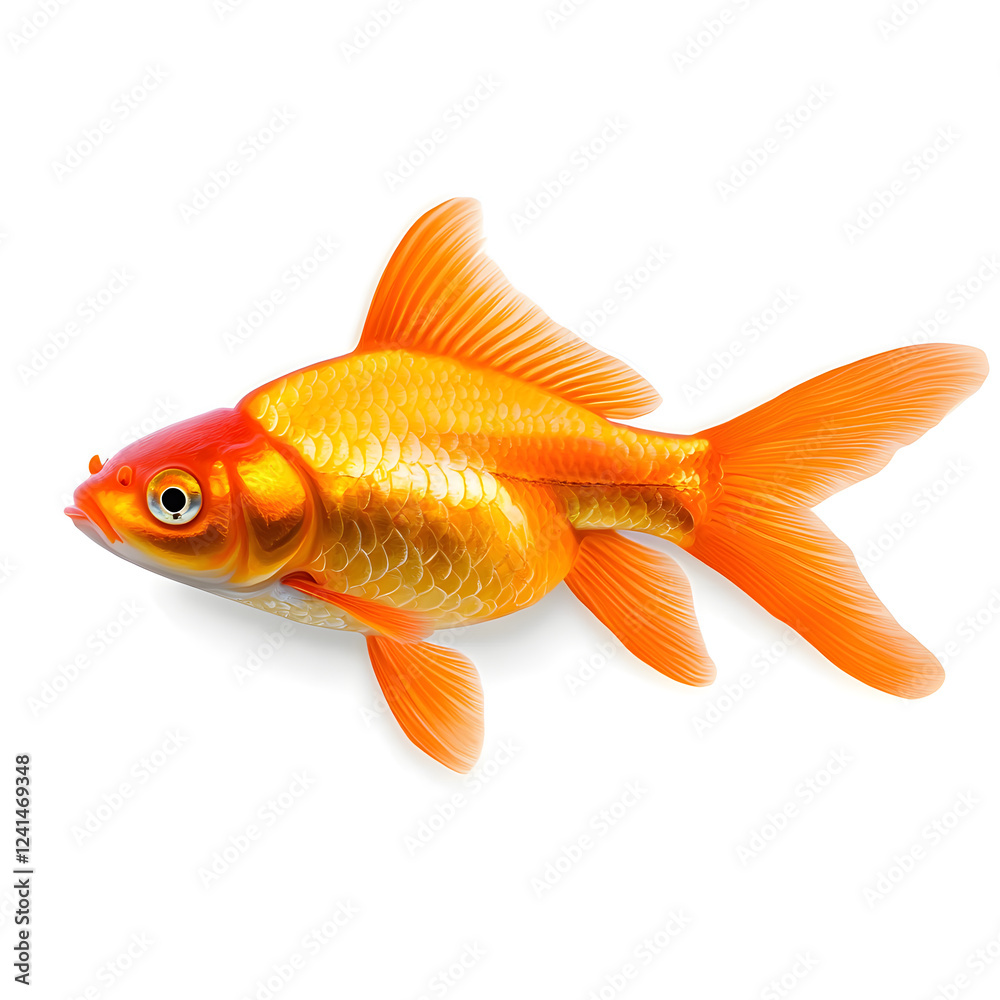 Goldfish isolated on white background Goldfish isolated on white background