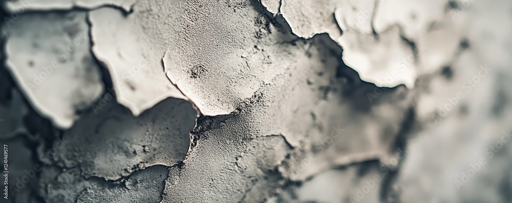 Fototapeta premium Cracked bark texture close-up, outdoors, blurred background, design