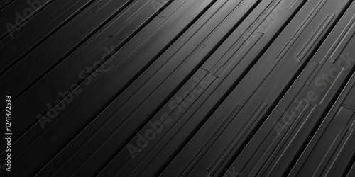 An all-black canvas featuring subtle, minimalist dashed lines, Open and orderly design