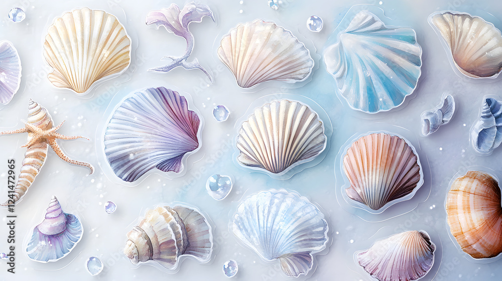 sea shells background