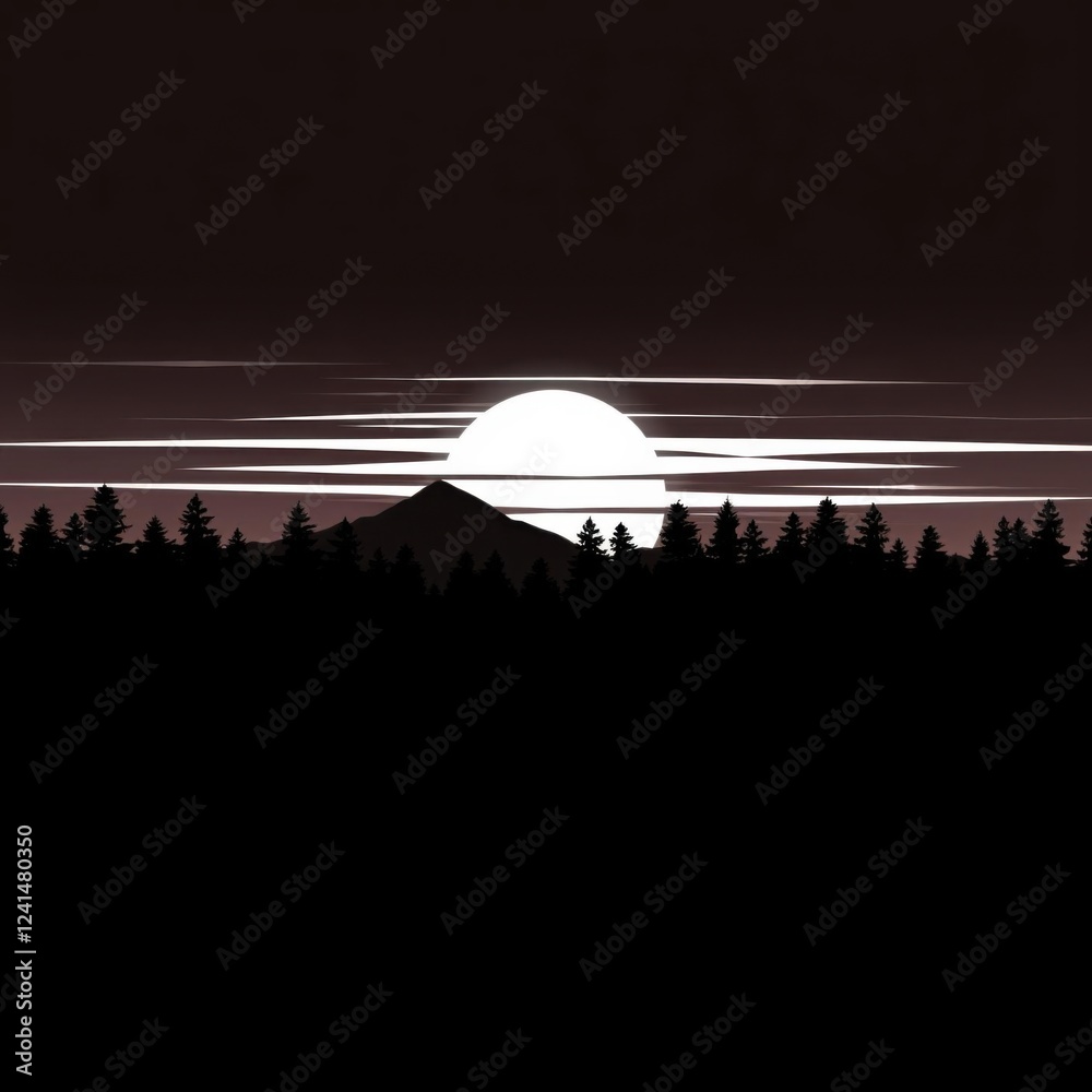 Obraz premium City silhouetted skyline cityscape architecture illustration building city vector