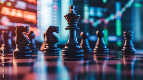 Wallpaper Mural Mastering chessboard strategy for stock trading a visual guide to market tactics and techniques Torontodigital.ca