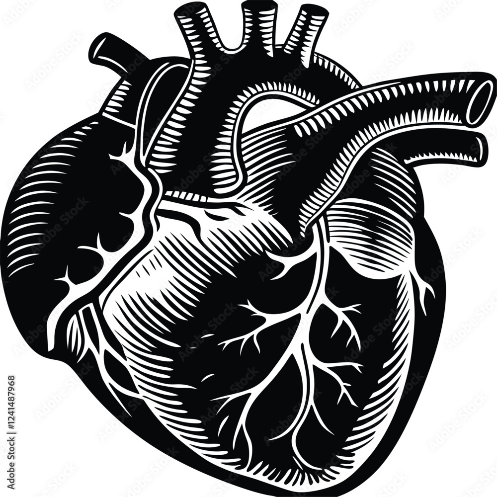 Human heart design over white background vector illustration. Human heart anatomy. Heart medical science vector illustration Human heart design over white background vector illustration. Human heart anatomy. Heart medical science vector illustration