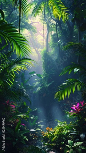Best View of Colorful Rainforest