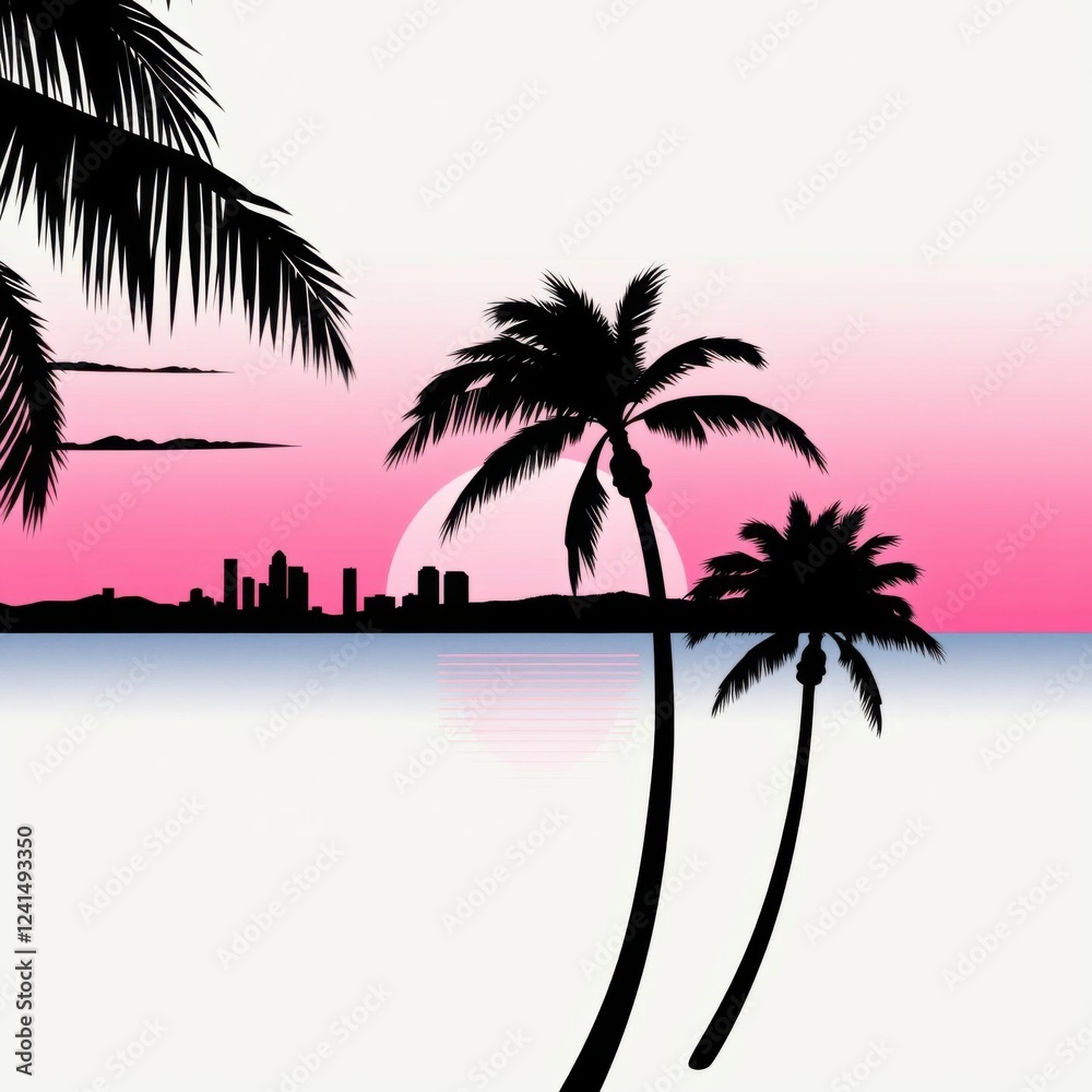 Fototapeta premium september 23rd with the riyadh skyline and palm trees in the green of the saudi flag for saudi national day silhouetted skyline cityscape architecture illustration building city vector
