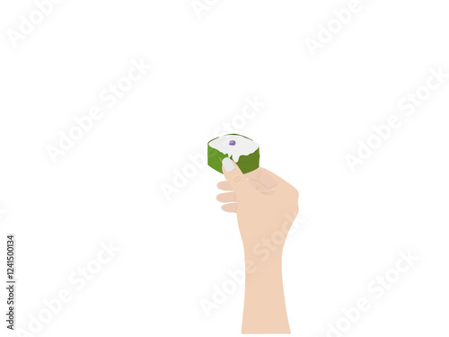 Tako snacks on a white background.
