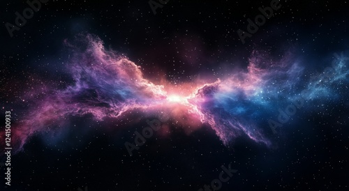 Wallpaper Mural Stunning cosmic nebula showcasing vibrant colors and intricate shapes against a dark space background Torontodigital.ca