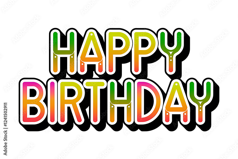 Stunning Happy Birthday Graphic Design. Festive & Modern Vector Art Stunning Happy Birthday Graphic Design. Festive & Modern Vector Art
