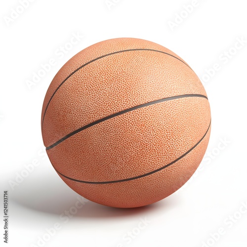 Wallpaper Mural basket ball isolated on white background Torontodigital.ca