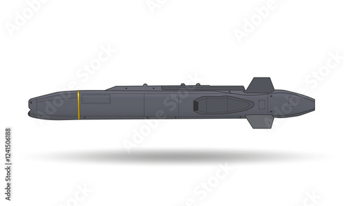Air launched cruise missile with shadow