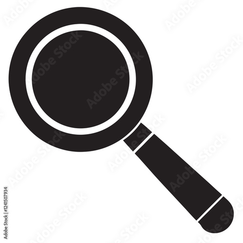 search icon vector silhouette 