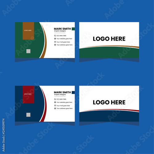 Double-sided creative business card template,Creative and modern business card template,Business card design template, Clean professional business card template, visiting card, business card template.