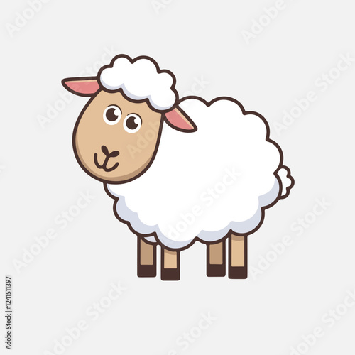 vector illustration of sheep