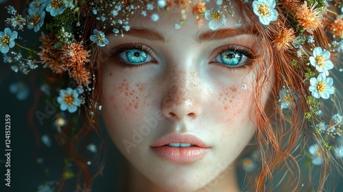 Portrait of a beautiful woman.
