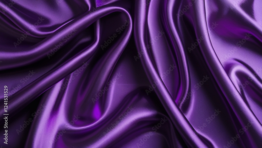 Luxury purple Satin Fabric Texture with Elegant Folds - Shiny Silk Cloth Background Luxury purple Satin Fabric Texture with Elegant Folds - Shiny Silk Cloth Background