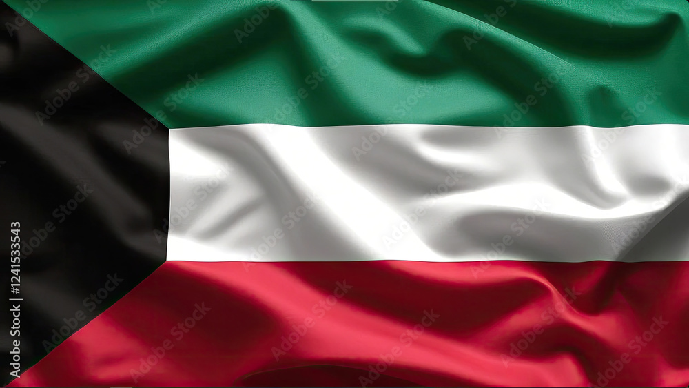 kuwaiti flag for national Day or Independence Day of kuwait. kuwaiti flag for national Day or Independence Day of kuwait.