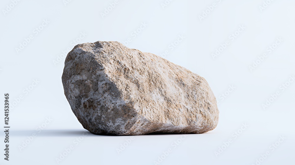 a single rock on a white background a single rock on a white background