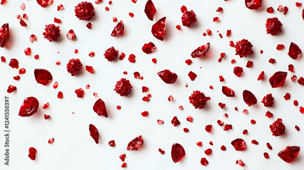 drops of blood falling on a white surface drops of blood falling on a white surface
