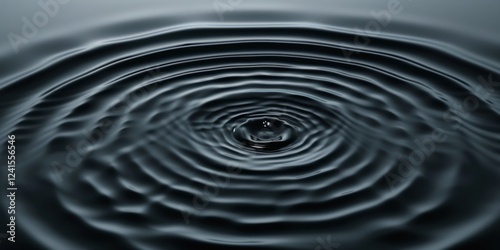 An all-black canvas featuring subtle, minimalist ripple effects, Circular and fluid design