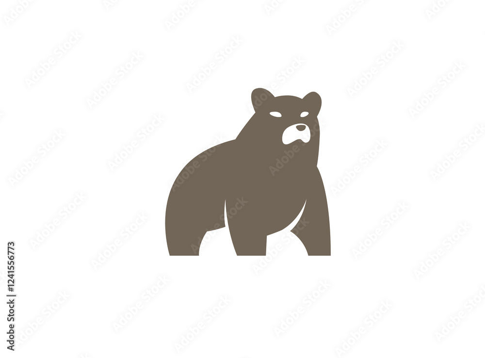 Fototapeta premium Bear logo design vector