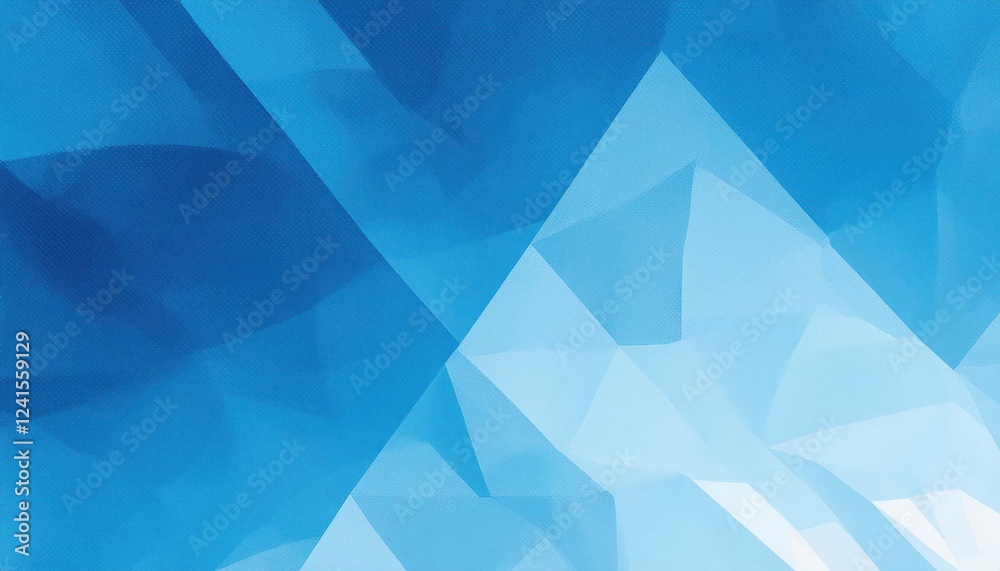 Obraz premium futuristic blue geometric pattern with abstract polygonal surface, modern architectural texture, digital technology background