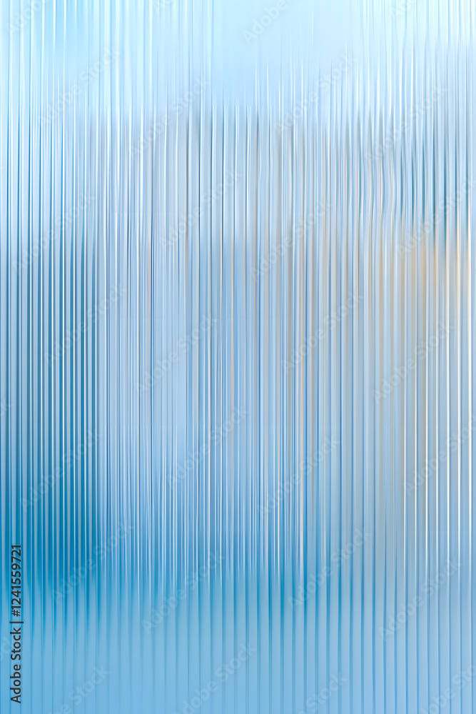 Obraz premium Abstract background with reeded ribbed glass effect texture