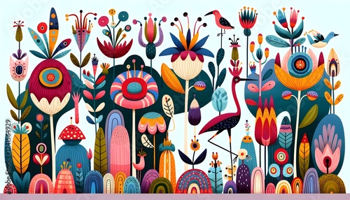 Jardines Encantados: Criaturas y Flores Mágicas