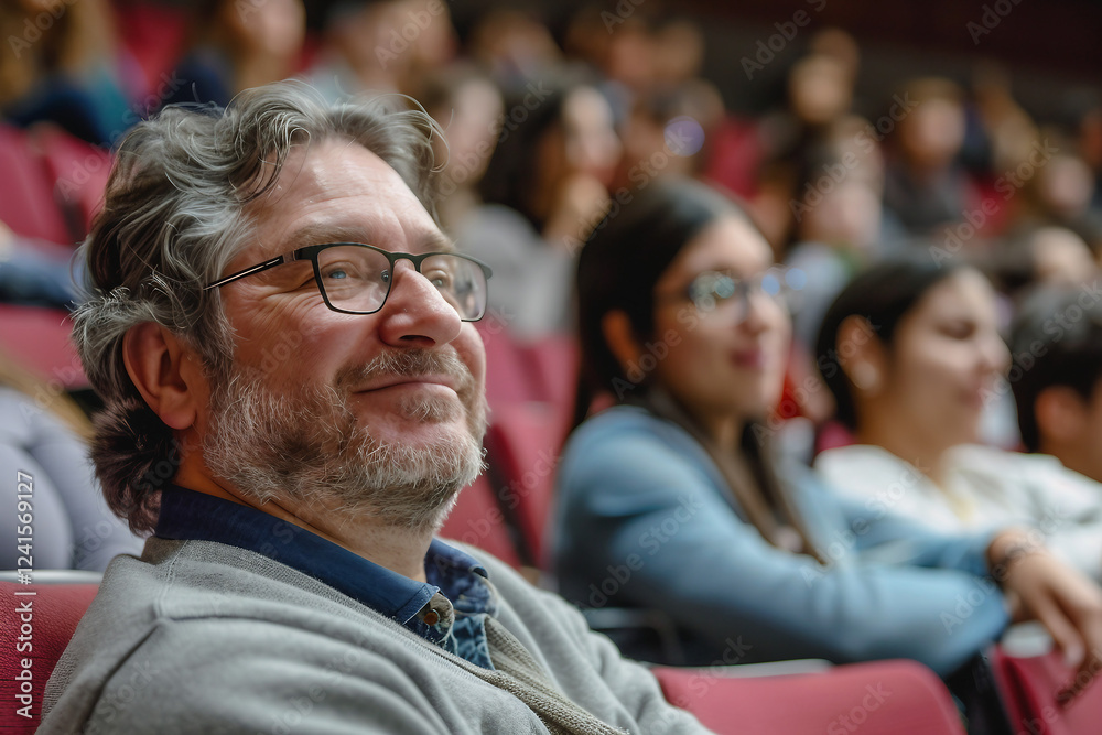 Obraz premium Skilled team leader teacher, AI generated image