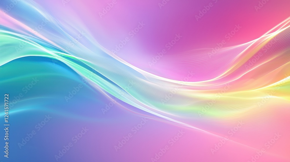 Soft flowing waves of pastel colors cascade across a serene background creating a tranquil atmosphere perfect for relaxation and meditation Soft flowing waves of pastel colors cascade across a serene background creating a tranquil atmosphere perfect for relaxation and meditation