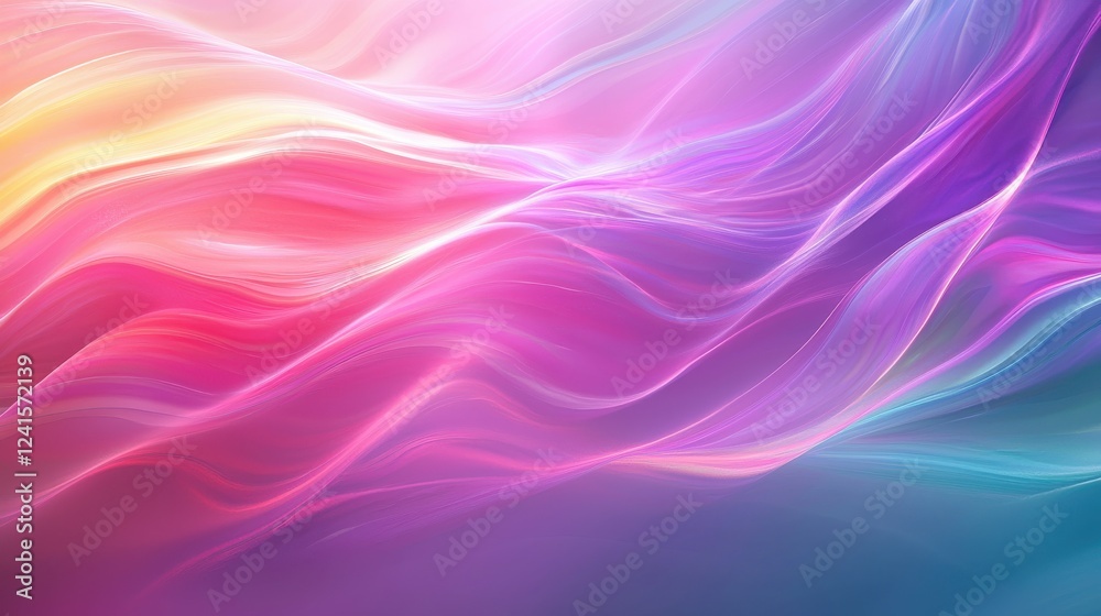 Vibrant abstract colors blend together in fluid patterns with soft movements creating an enchanting visual experience at sunset in a digital art piece Vibrant abstract colors blend together in fluid patterns with soft movements creating an enchanting visual experience at sunset in a digital art piece