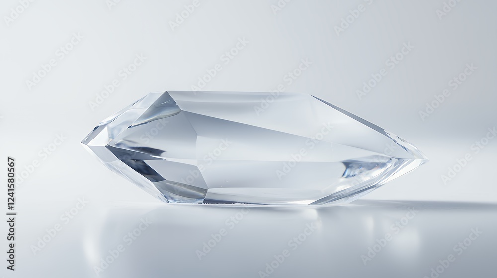 a 3d diamond on a white background a 3d diamond on a white background