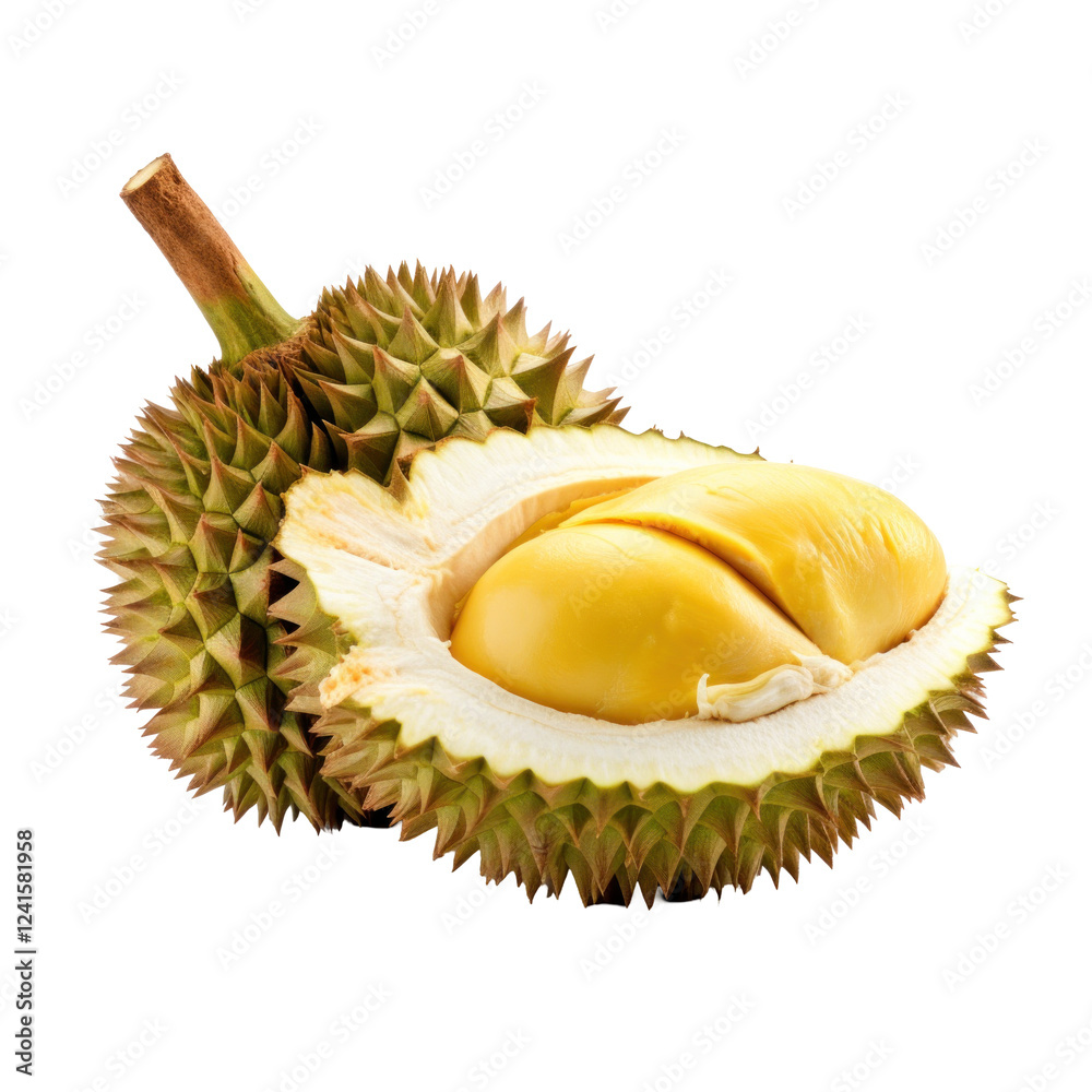 Obraz premium durian on white background