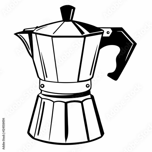 coffee maker on white background