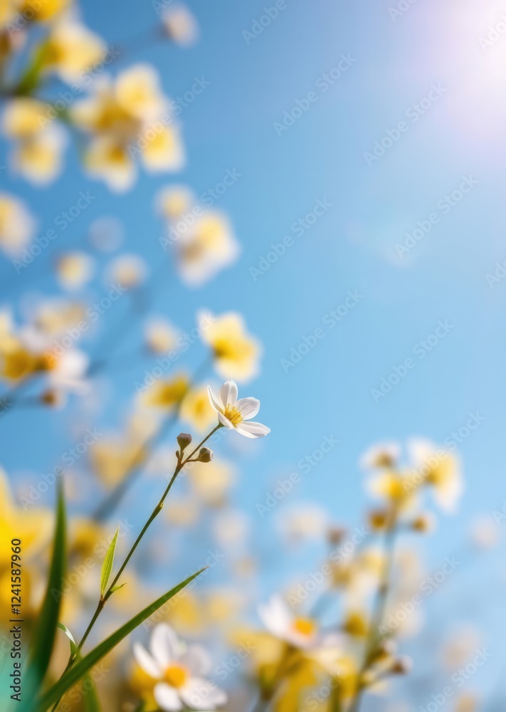 A fresh spring summer sunny blue sky background with blurred warm bokeh glow easter background background celebration easter design holiday A fresh spring summer sunny blue sky background with blurred warm bokeh glow easter background background celebration easter design holiday
