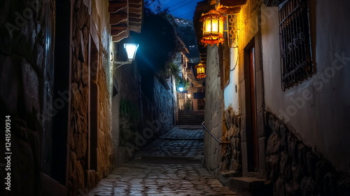 At night At night the streets of Cusco are filled _011