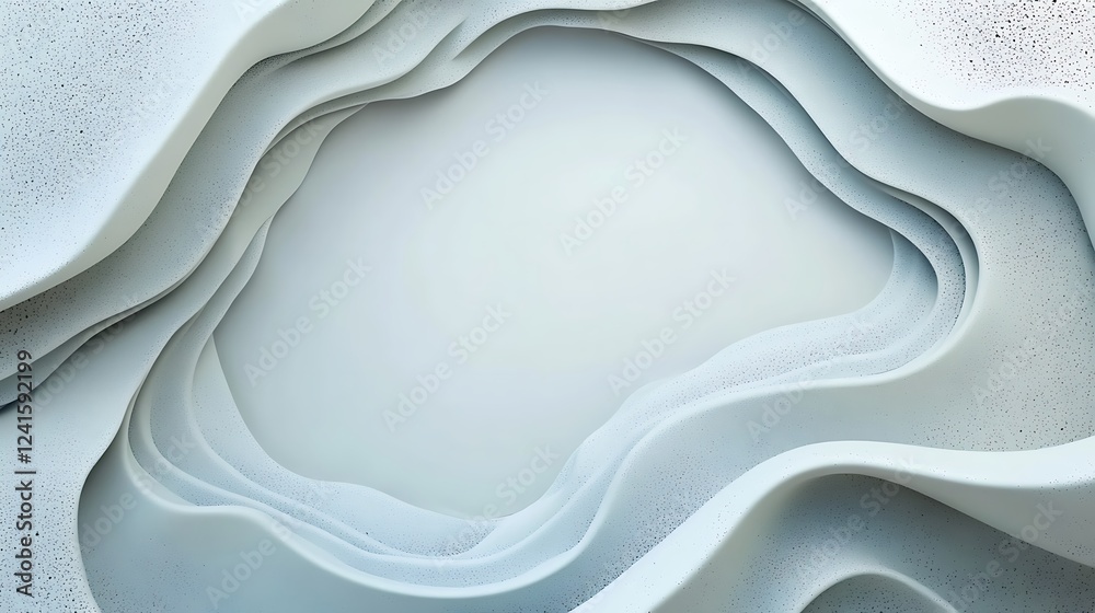 Obraz premium Abstract white waves background