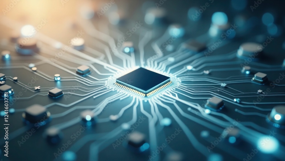 Obraz premium technology chips