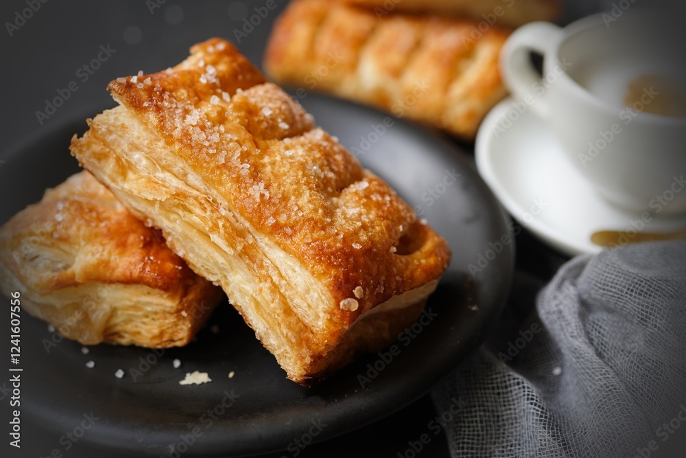 Apple Strudel - Flaky pastry with apple filling Apple Strudel - Flaky pastry with apple filling