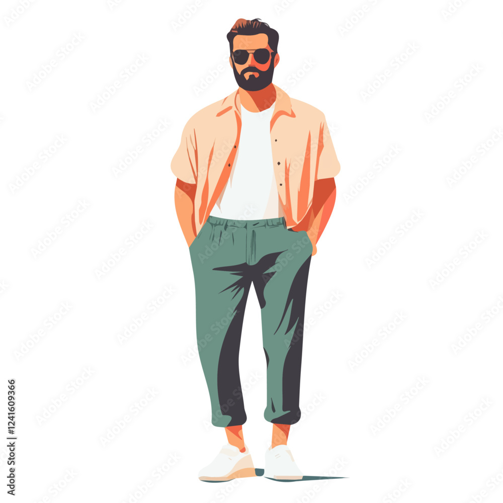 Lebanon Man Summer Clothes and Style – A Trendy and Comfortable Vector Illustration for Warm-Weather Fashion
Lebanon Man Summer Clothes and Style – A Trendy and Comfortable Vector Illustration for Warm-Weather Fashion